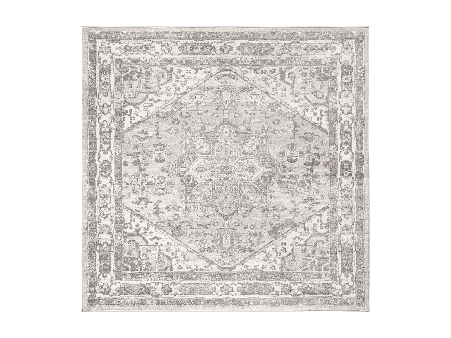Tapis Neutre/Gris 201 X 201 cm - Maliyah