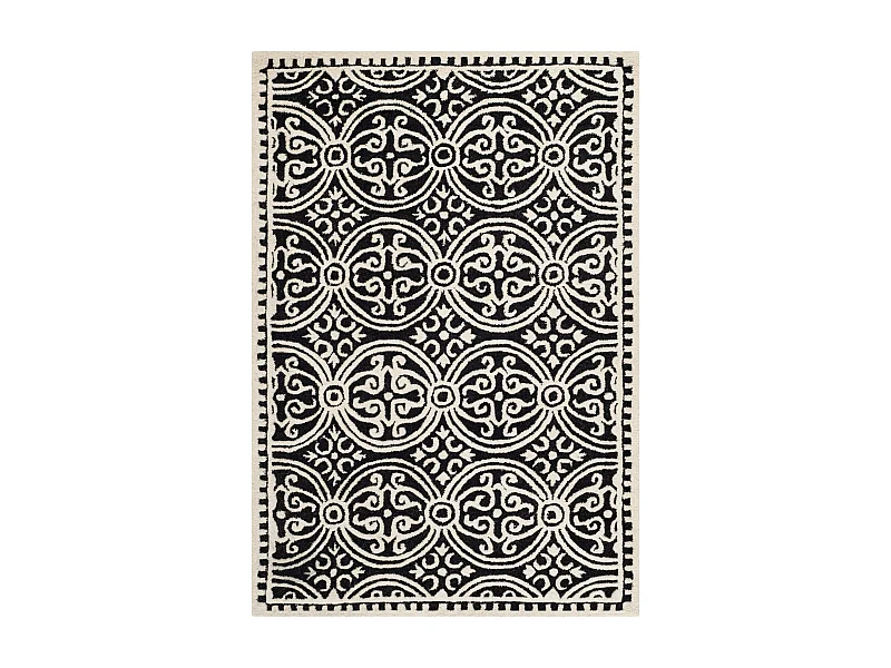 Tapis Noir/Neutre 122 X 183 cm - Roby