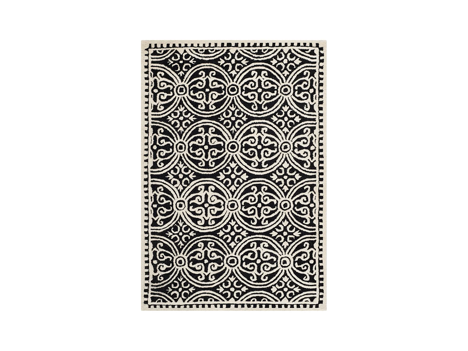 Tapis Noir/Neutre 122 X 183 cm - Roby