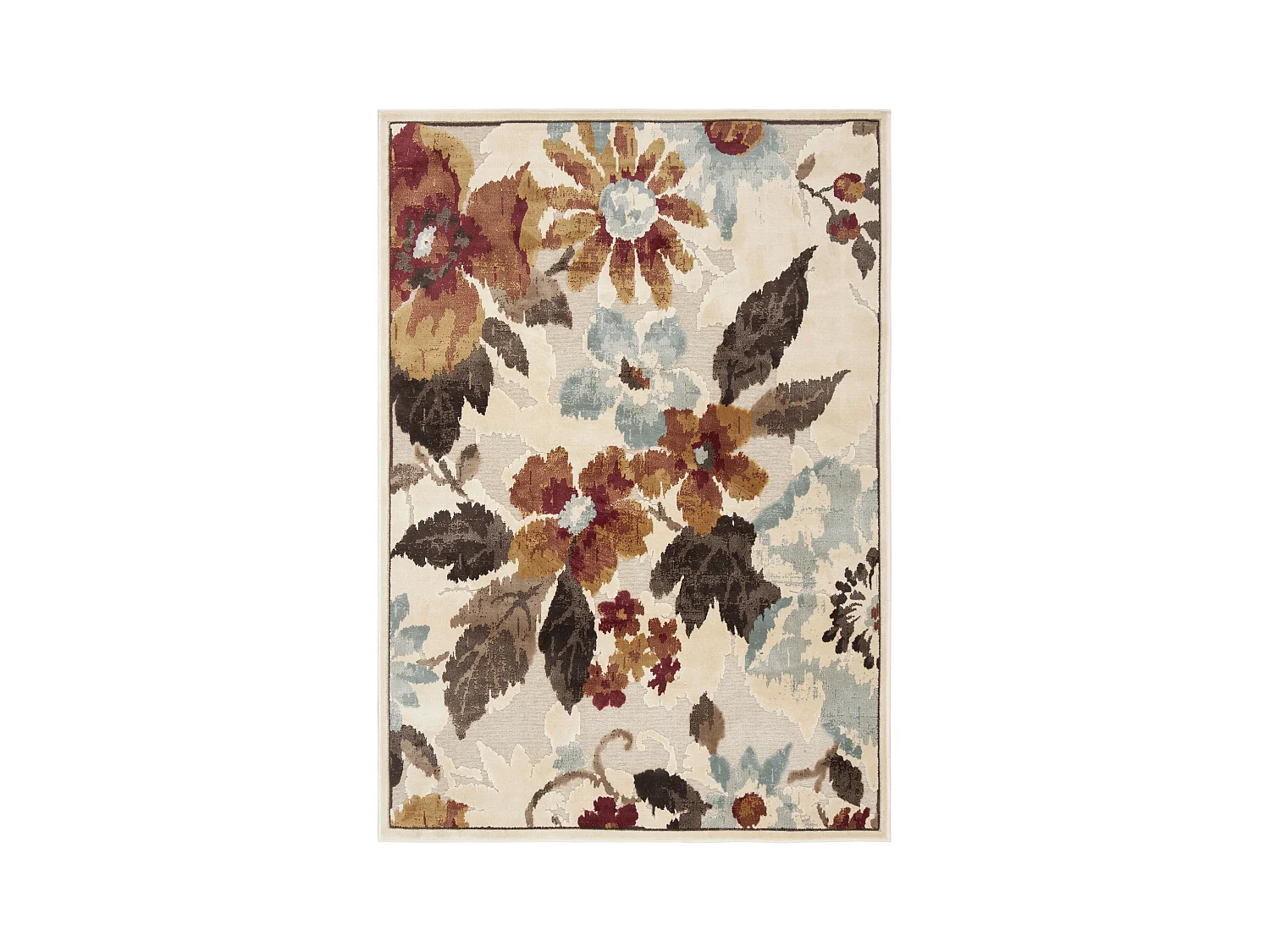Tapis Neutre/Multicolore 122 X 170 cm - Amalia