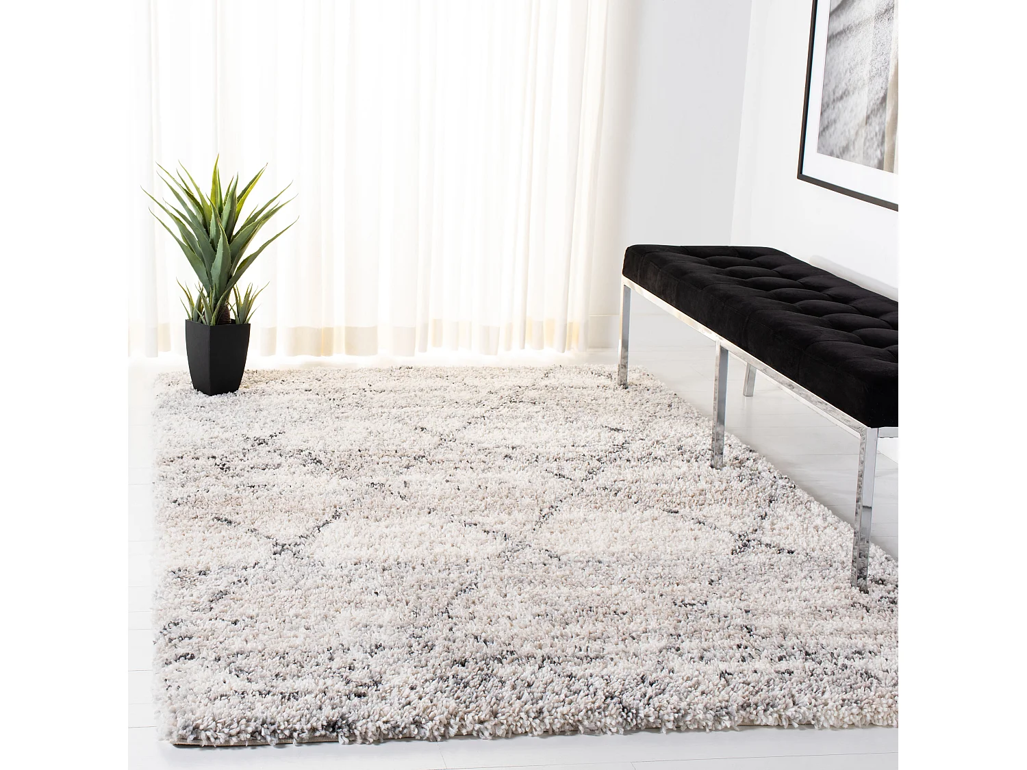 Tapis Gris 122 X 183 cm - Alja