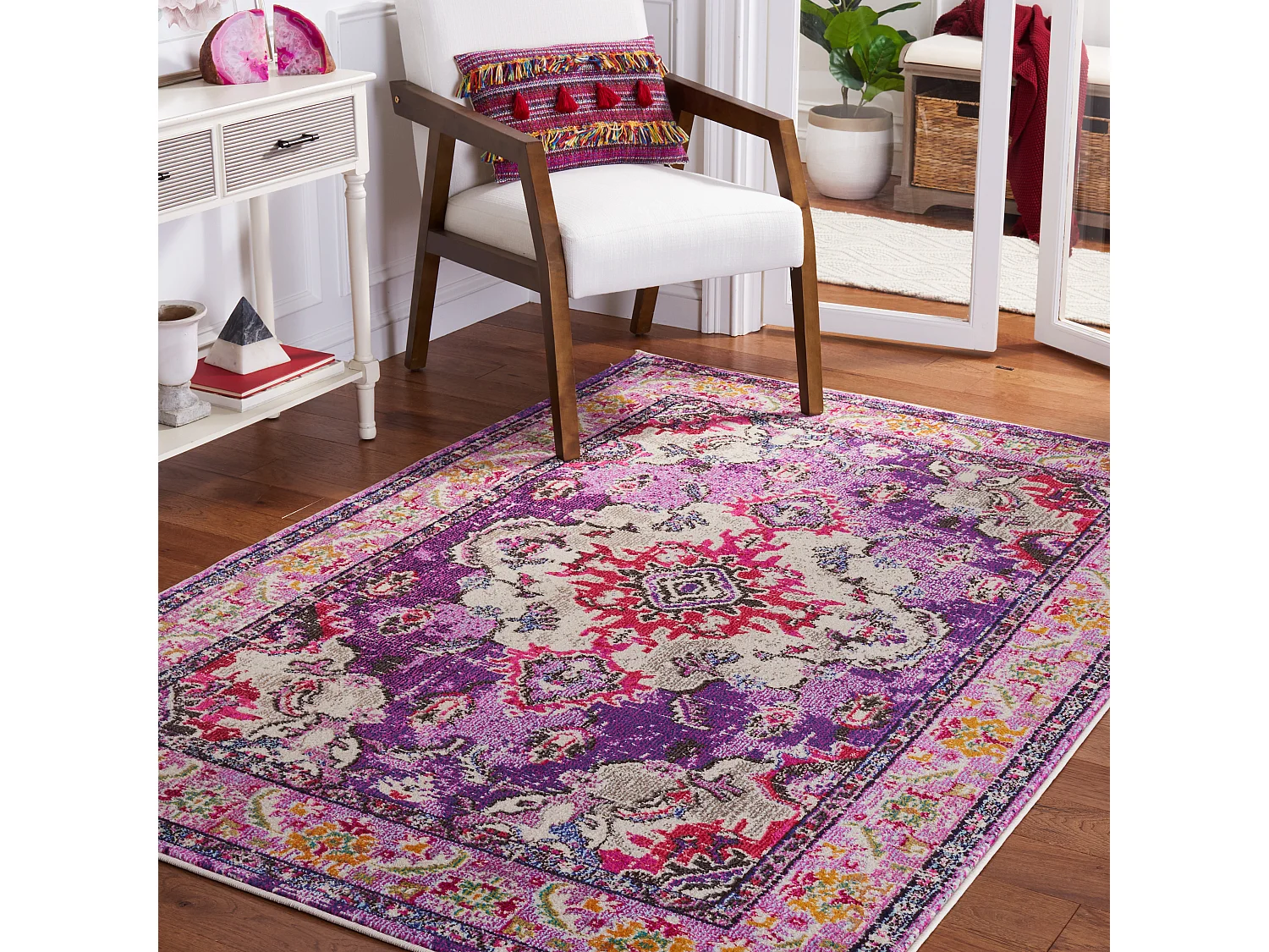 Tapis Violet/Rose 122 X 170 cm - Milà