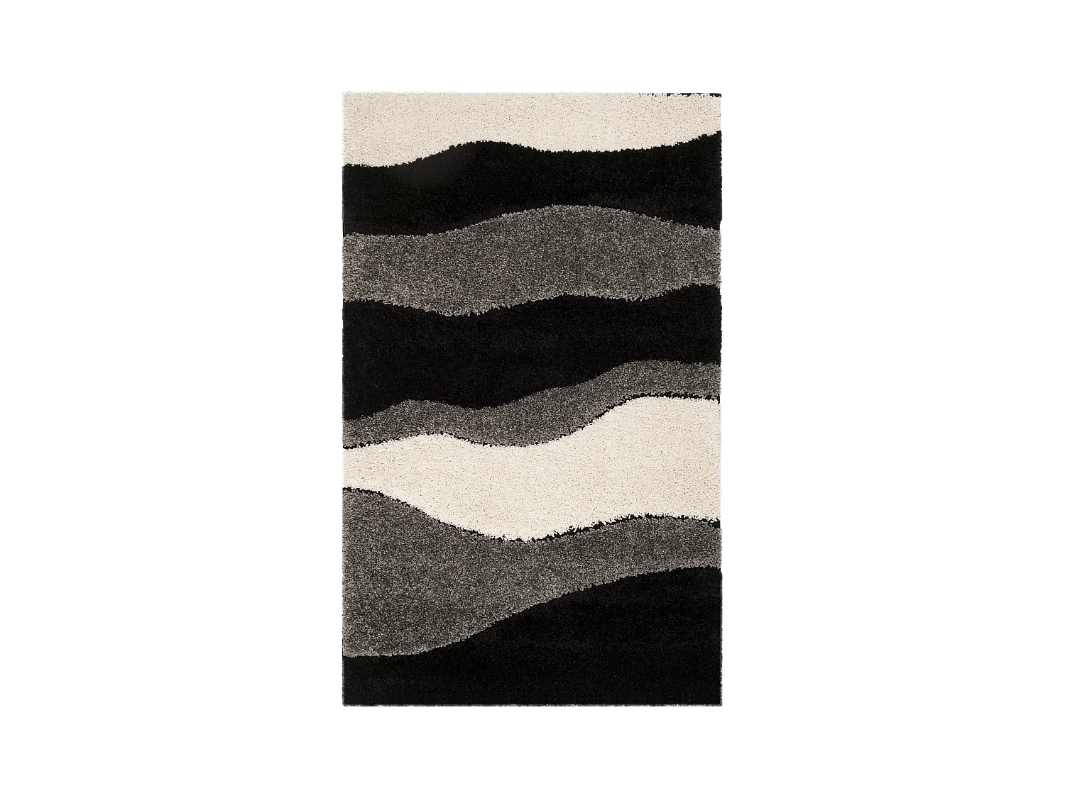 Tapis Gris/Noir 99 X 160 cm - Bonita