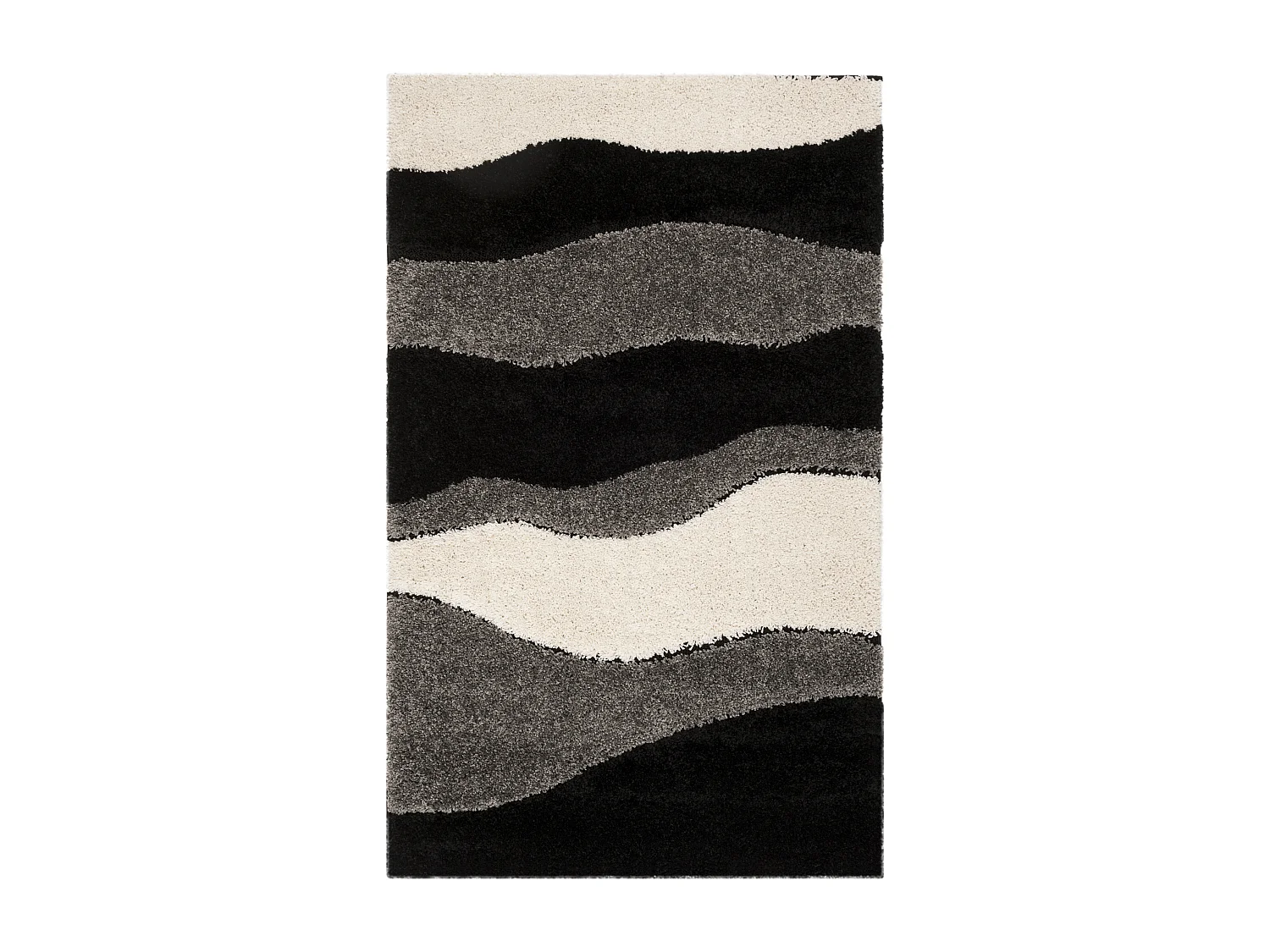 Tapis Gris/Noir 99 X 160 cm - Bonita