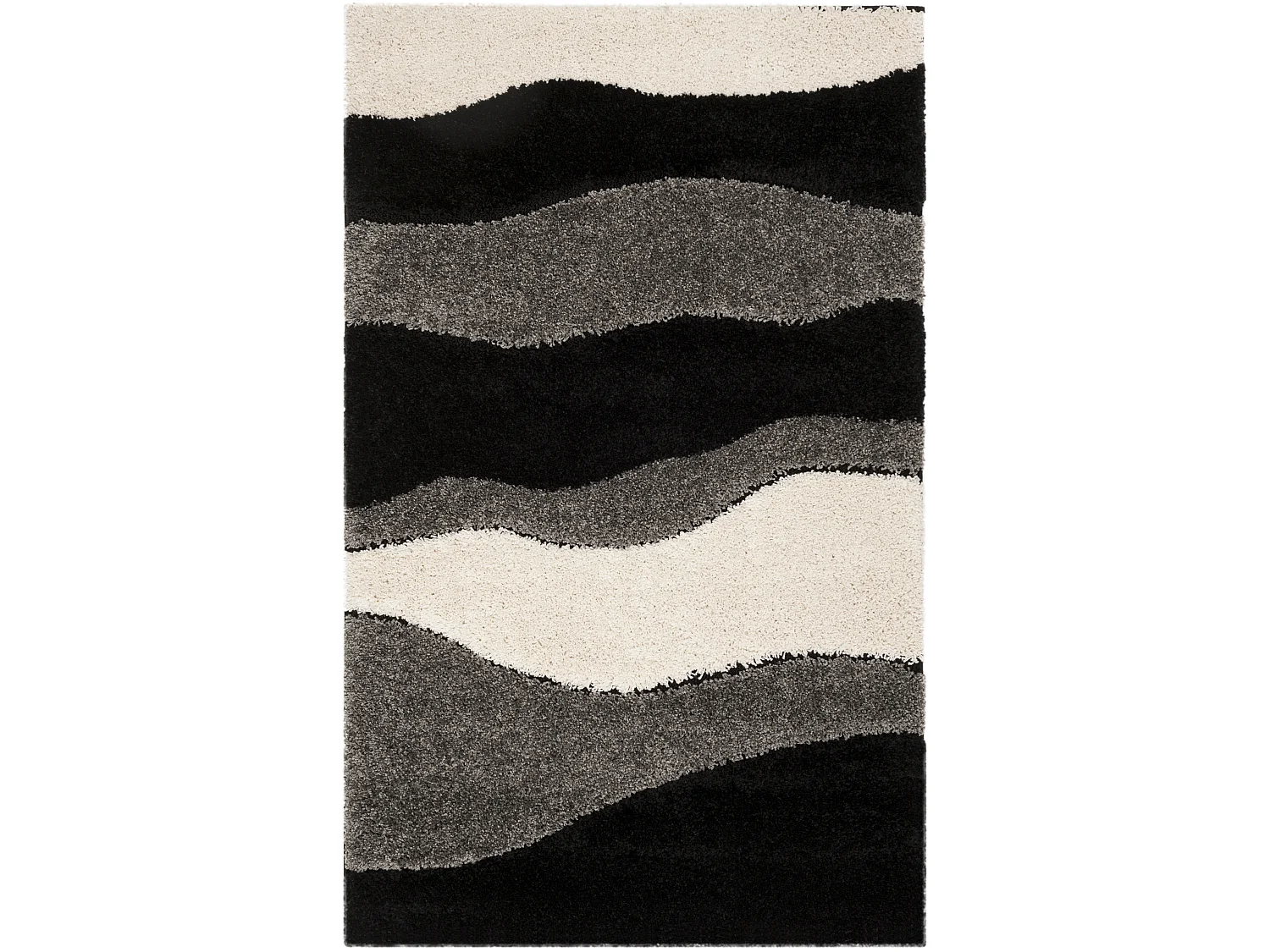 Tapis Gris/Noir 99 X 160 cm - Bonita
