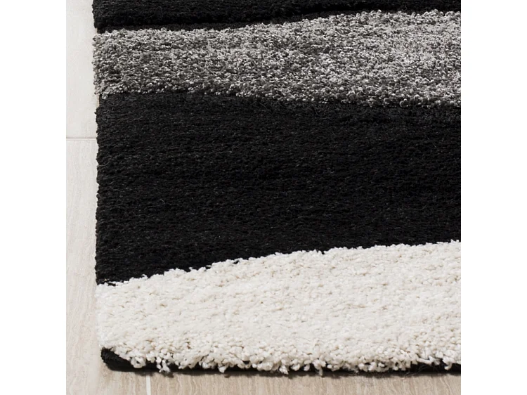 Tapis Gris/Noir 99 X 160 cm - Bonita