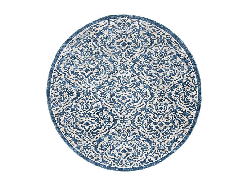 Tapis Bleu/Neutre 201 X 201 cm - Ophelia