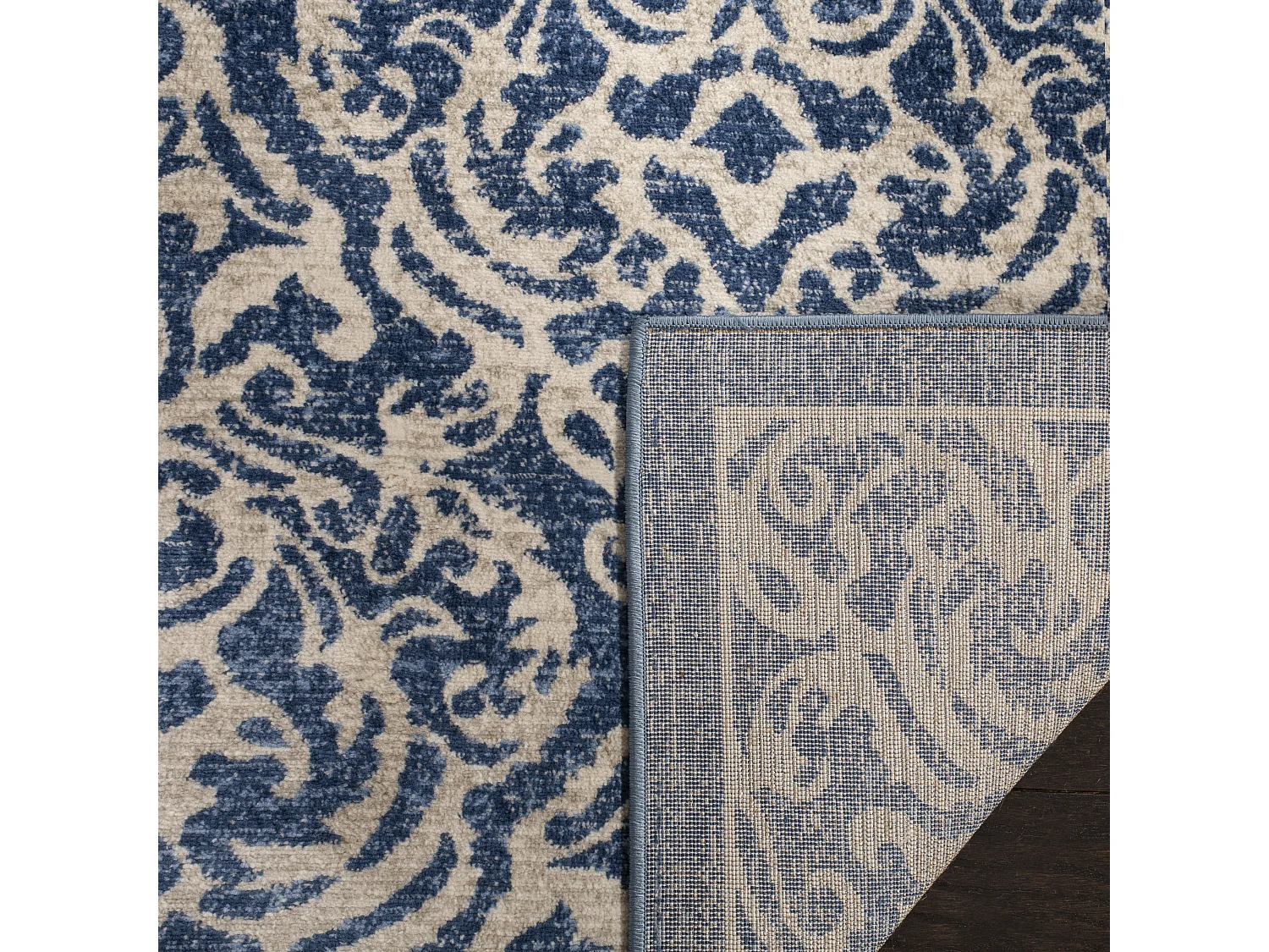 Tapis Bleu/Neutre 201 X 201 cm - Ophelia