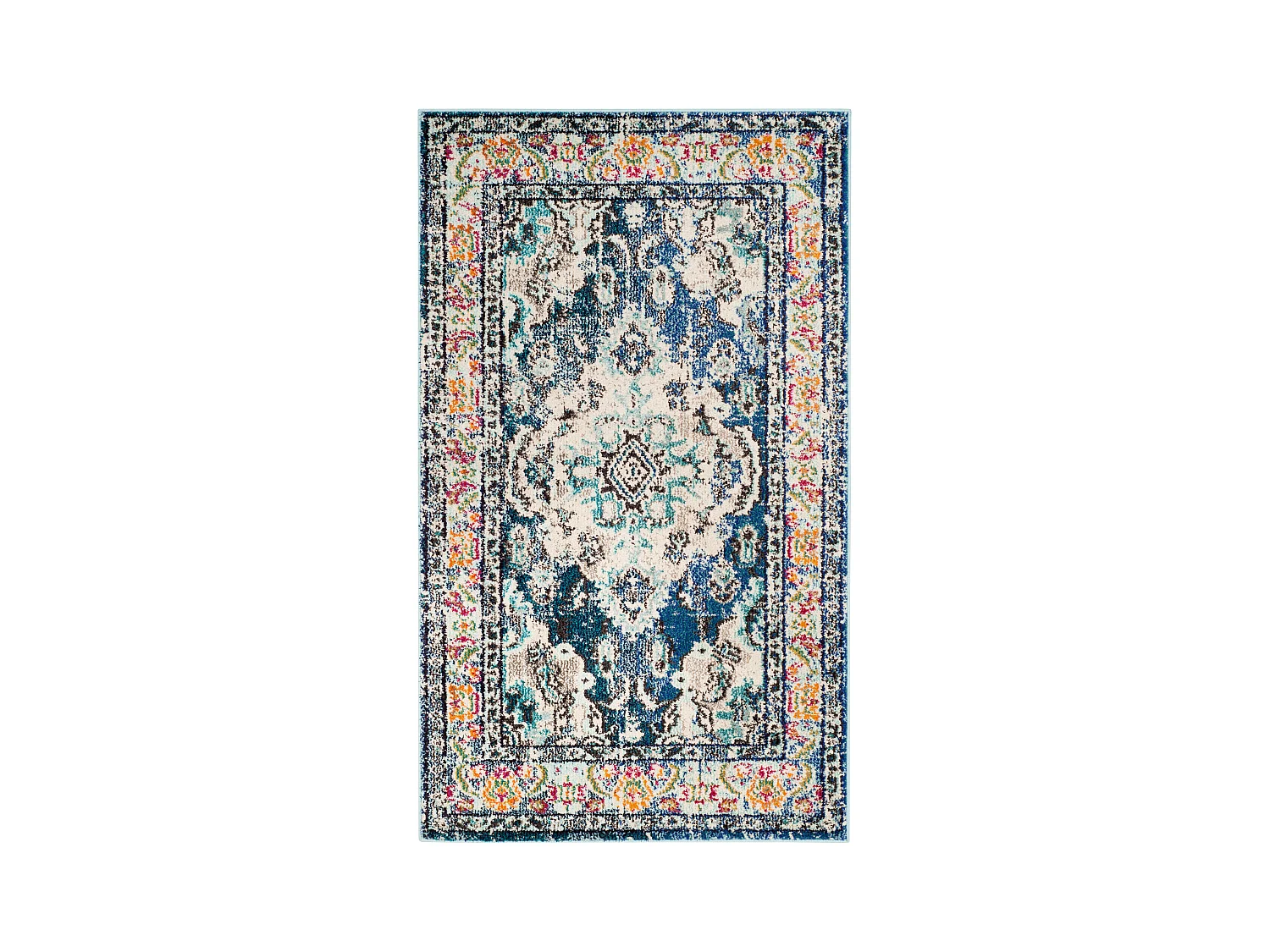 Tapis Bleu Marine/Bleu 122 X 170 cm - Milà
