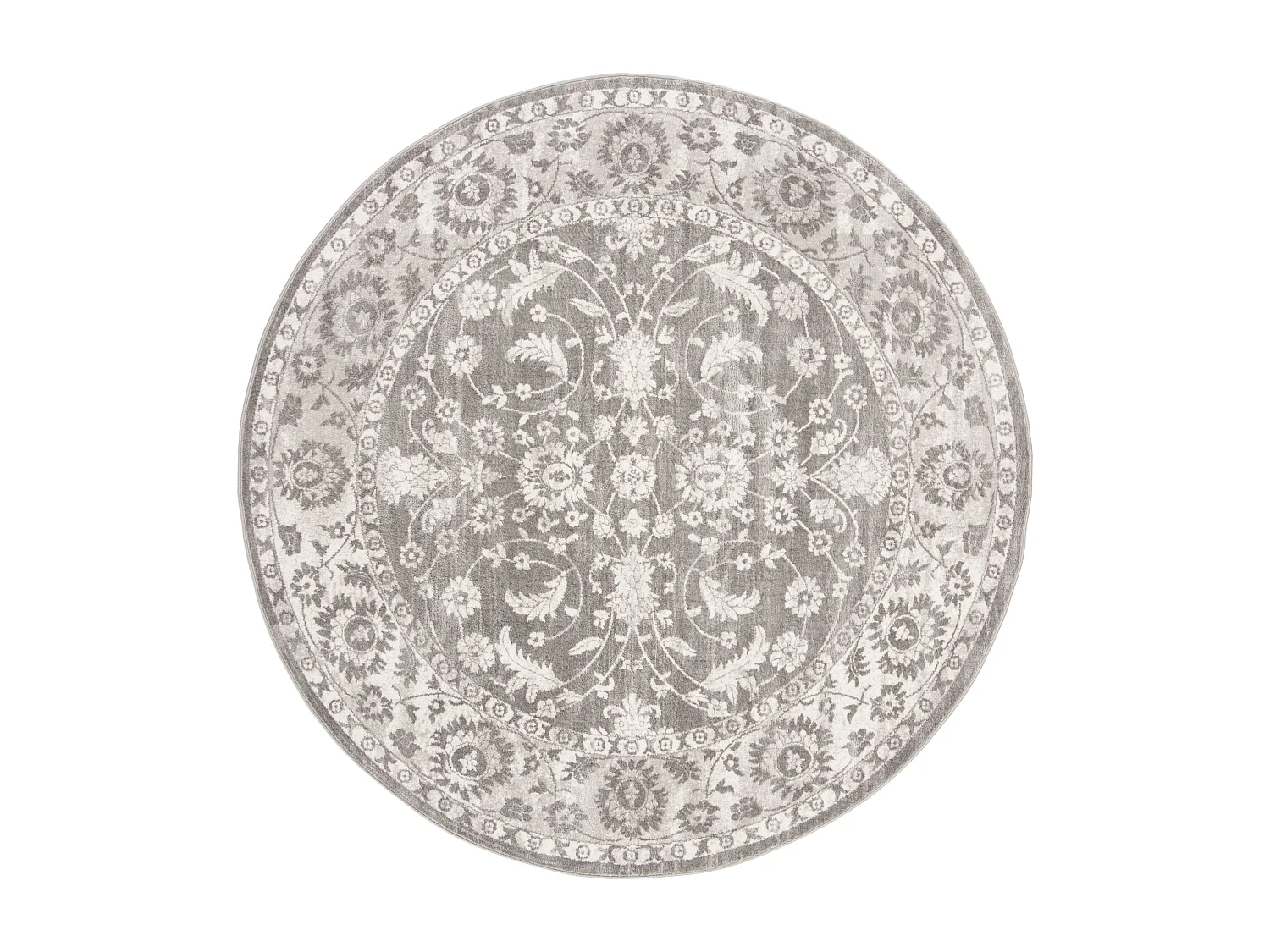 Tapis Neutre/Gris 201 X 201 cm - Ciara