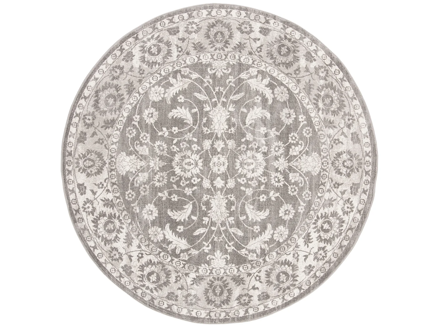 Tapis Neutre/Gris 201 X 201 cm - Ciara
