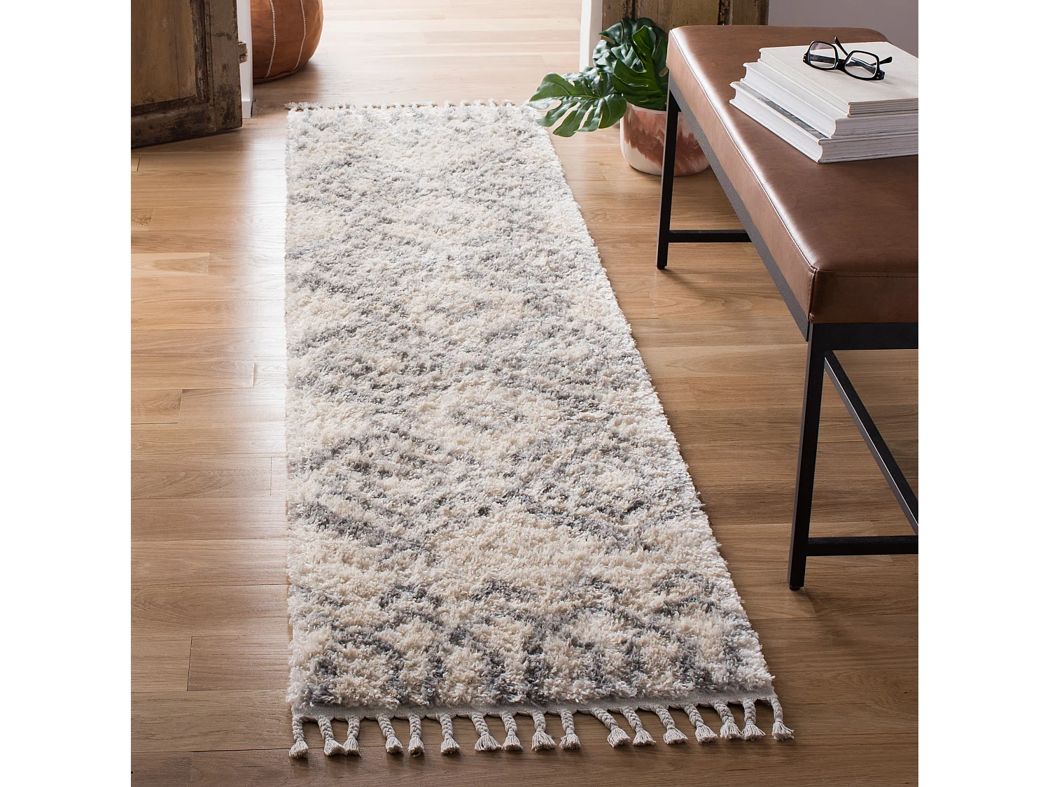 Tapis Neutre/Gris 61 X 244 cm - Berkane