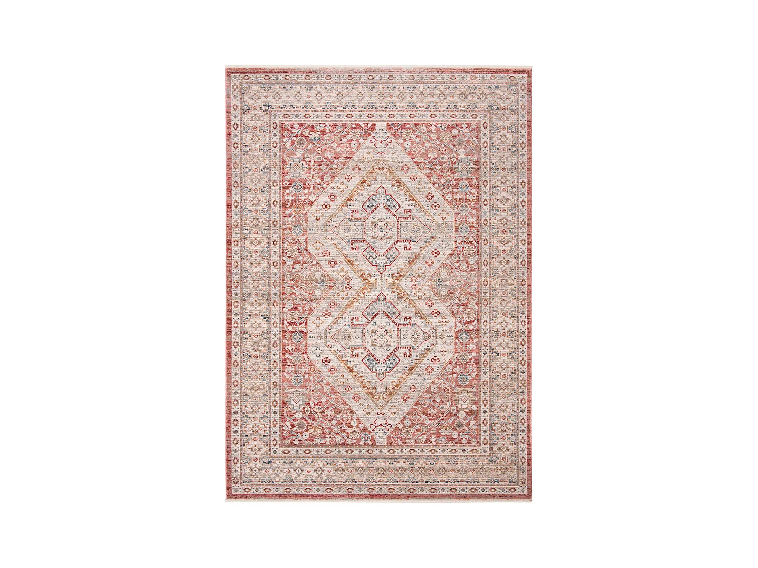 Tapis Rose/Gris 122 X 183 cm - Claire