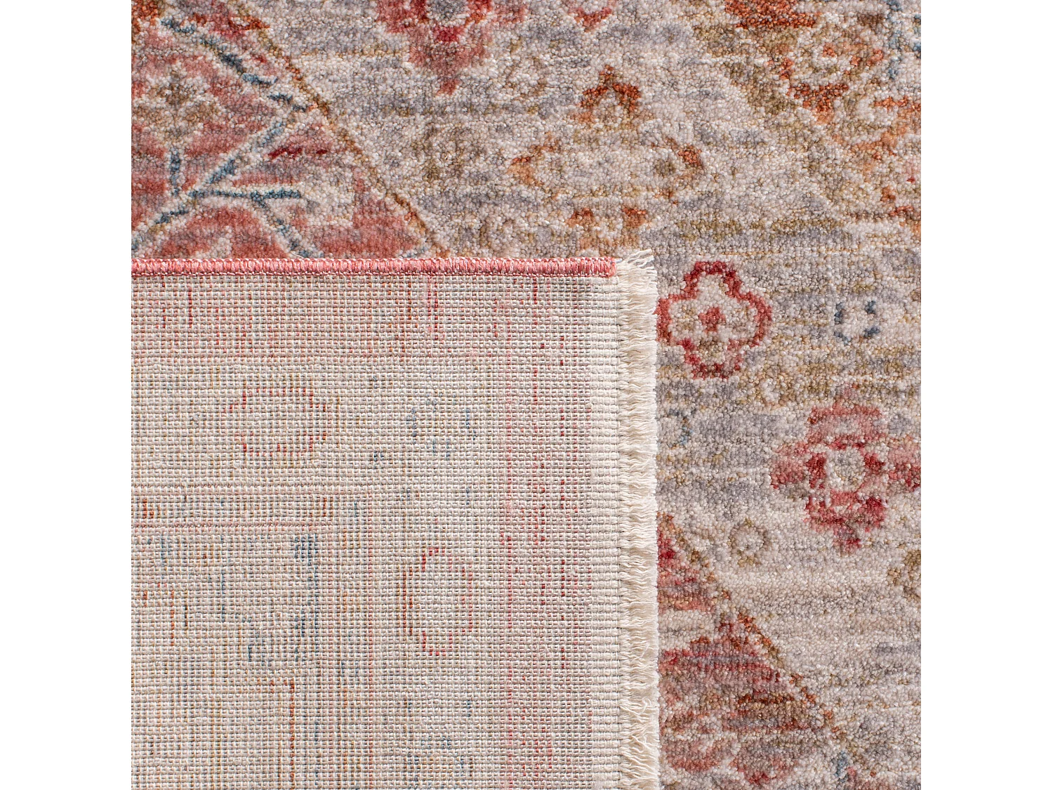 Tapis Rose/Gris 122 X 183 cm - Claire
