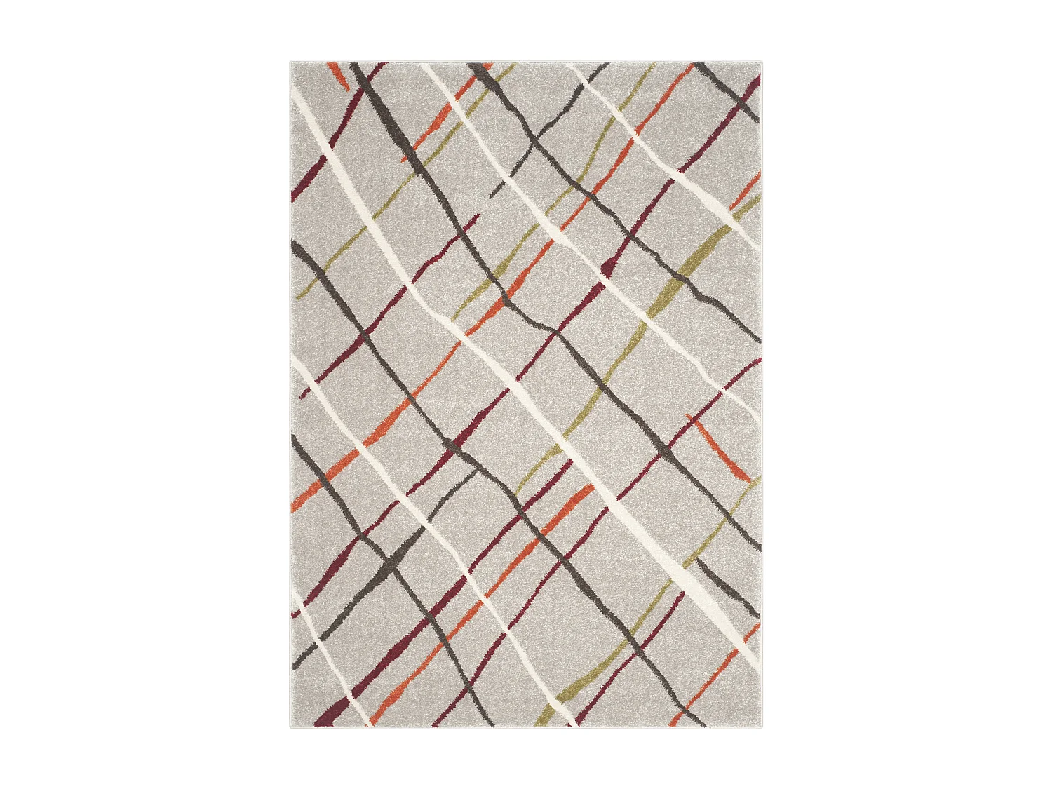 Tapis Gris/Multicolore 122 X 170 cm - Collins