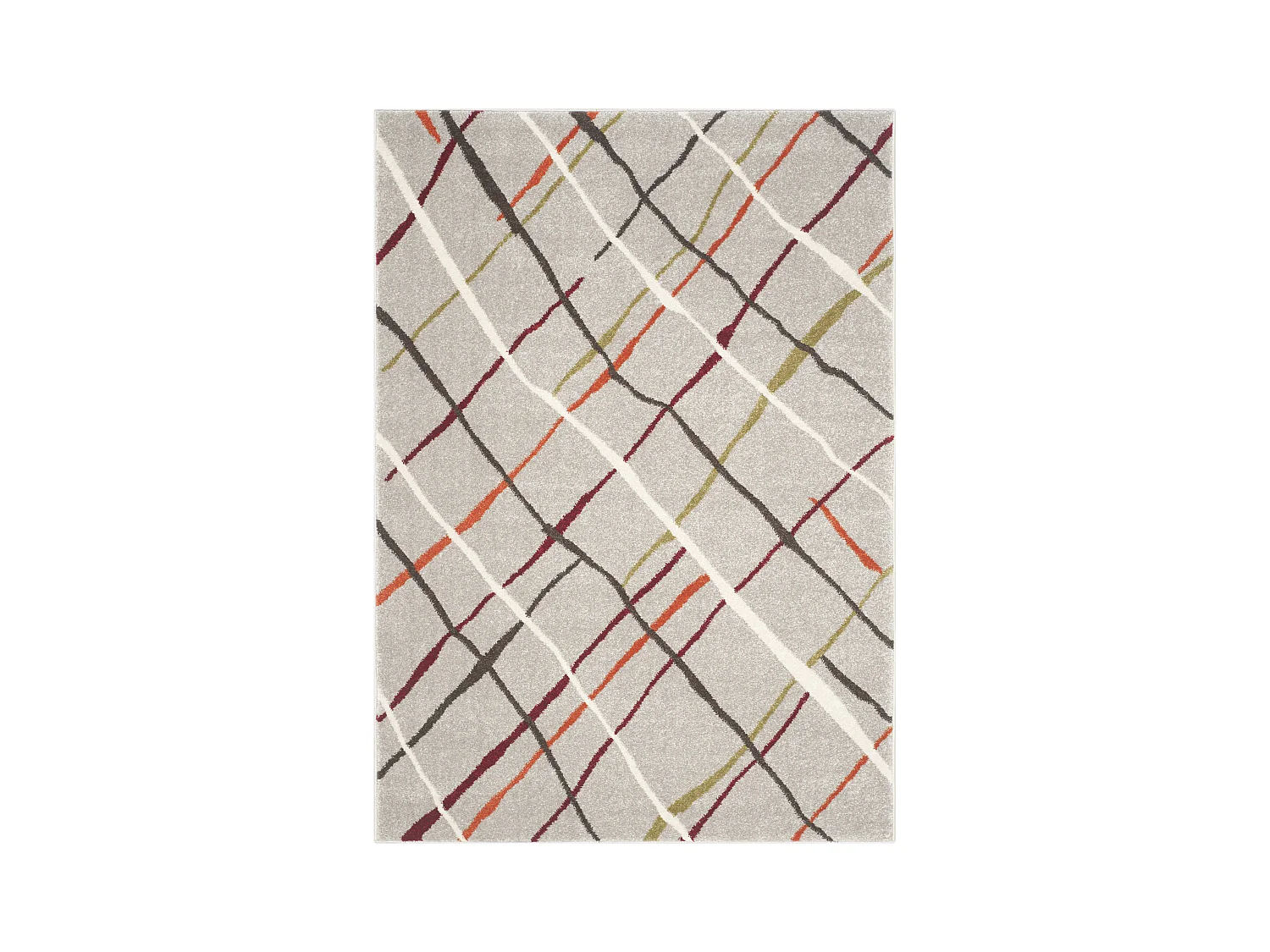 Tapis Gris/Multicolore 122 X 170 cm - Collins