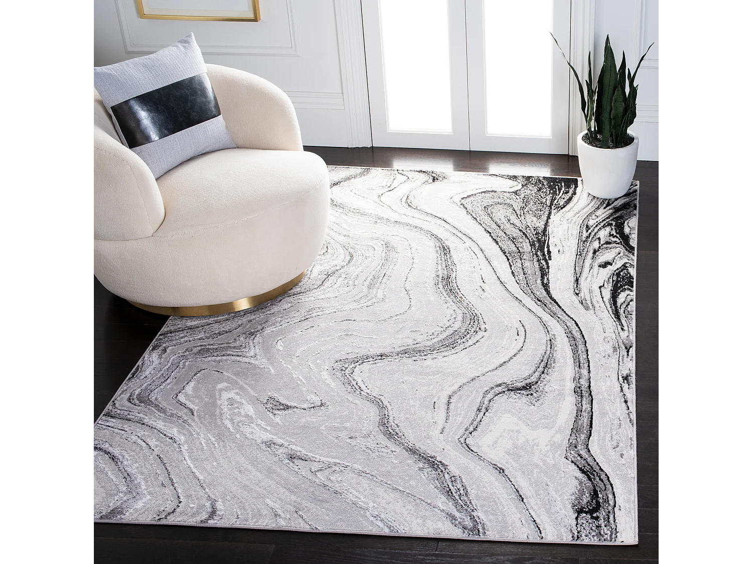 Tapis Gris 165 X 231 cm - Bernharda