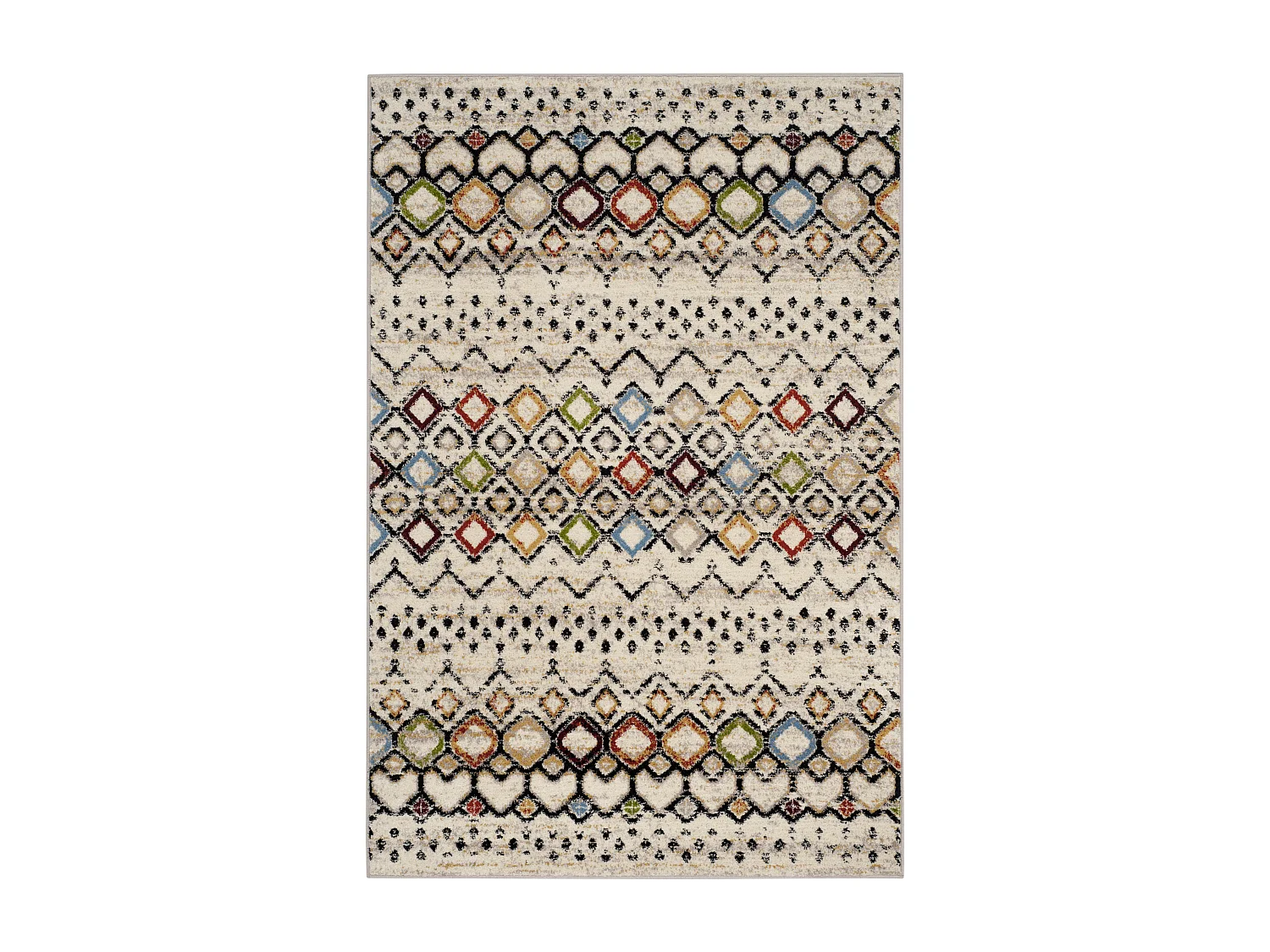 Tapis Neutre/Multicolore 122 X 183 cm - Cullen