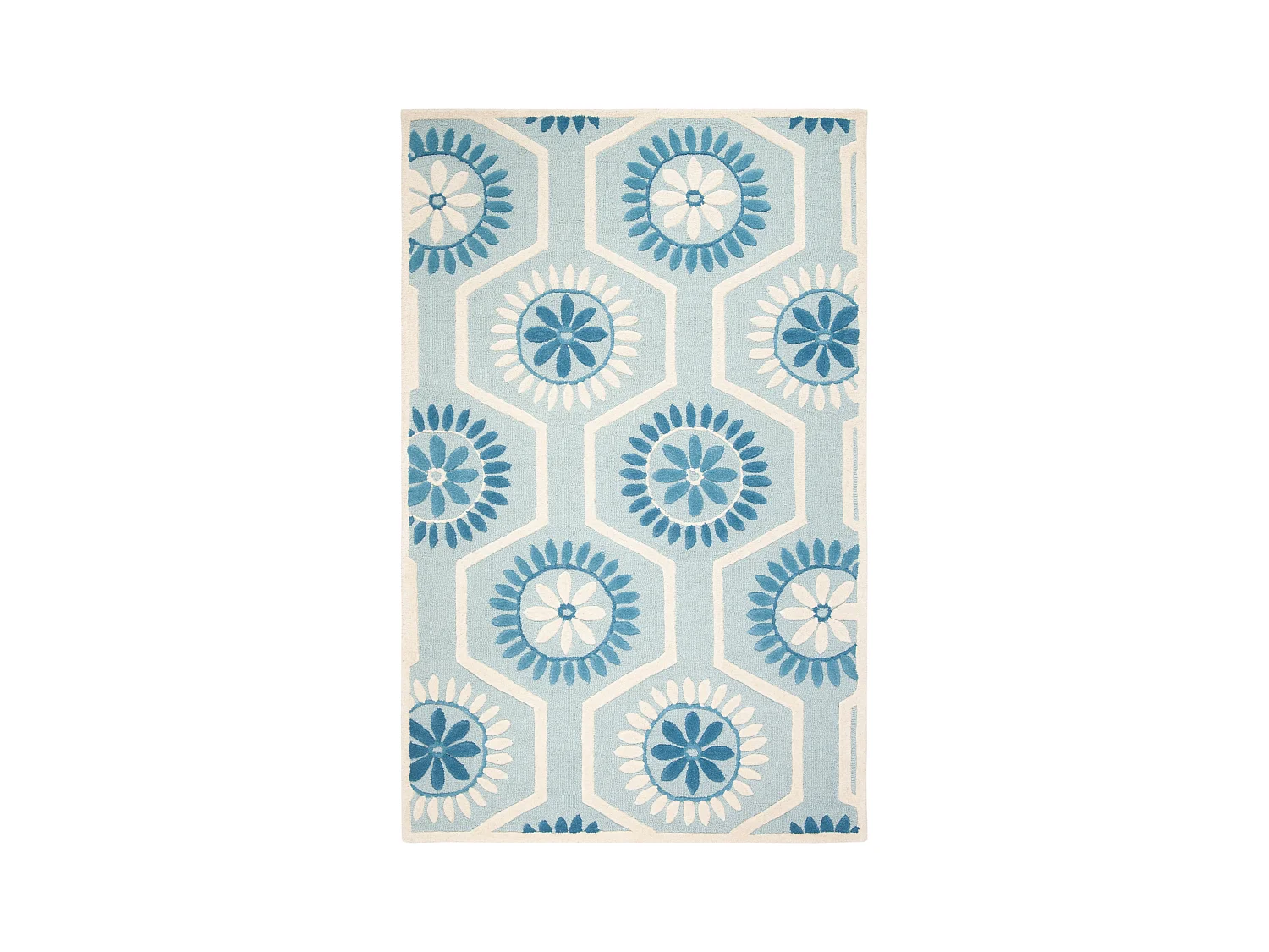 Tapis Bleu/Neutre 152 X 244 cm - Piper