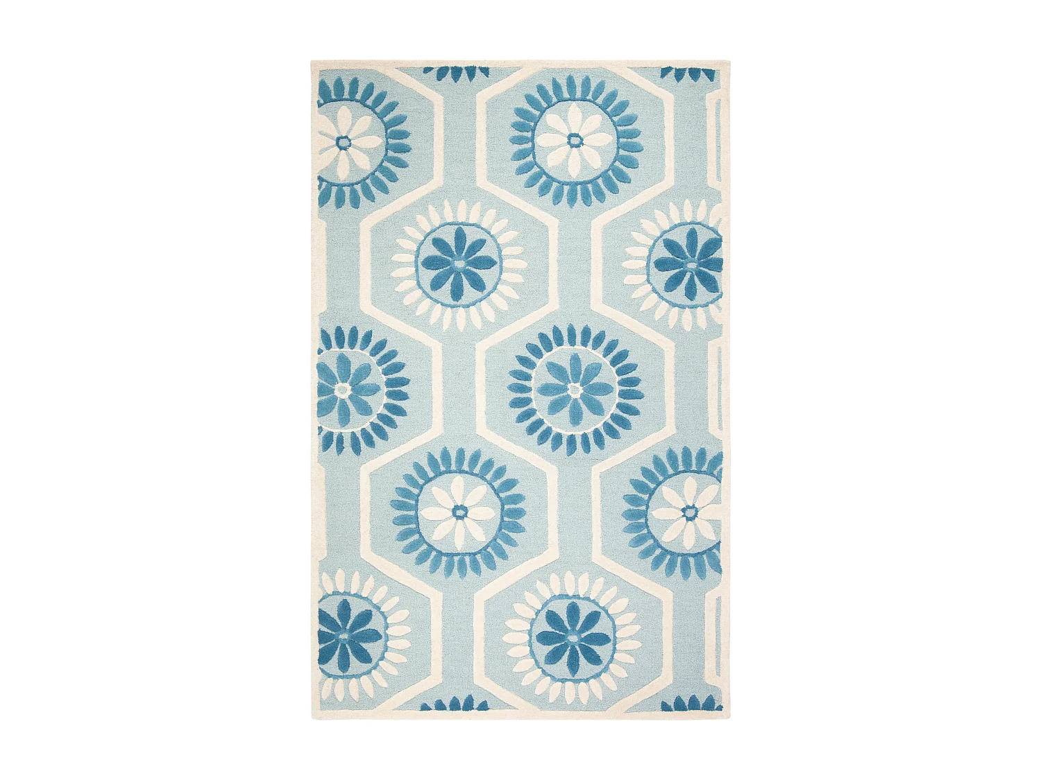 Tapis Bleu/Neutre 152 X 244 cm - Piper