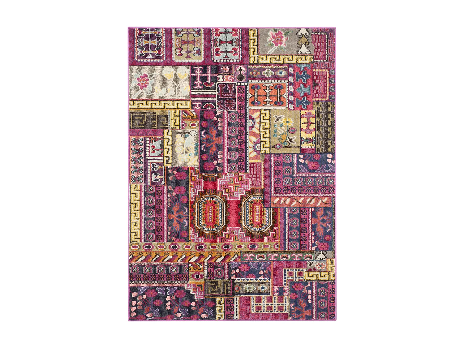 Tapis Rose/Multicolore 122 X 170 cm - Cato