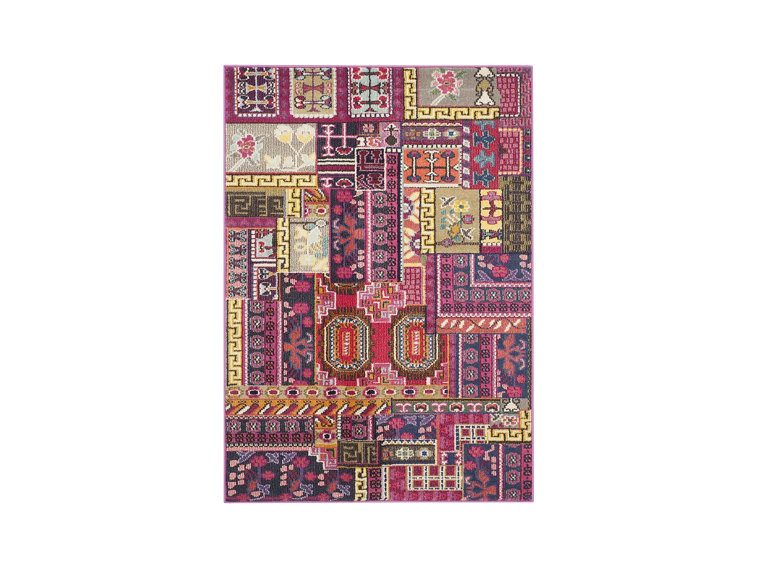 Tapis Rose/Multicolore 122 X 170 cm - Cato