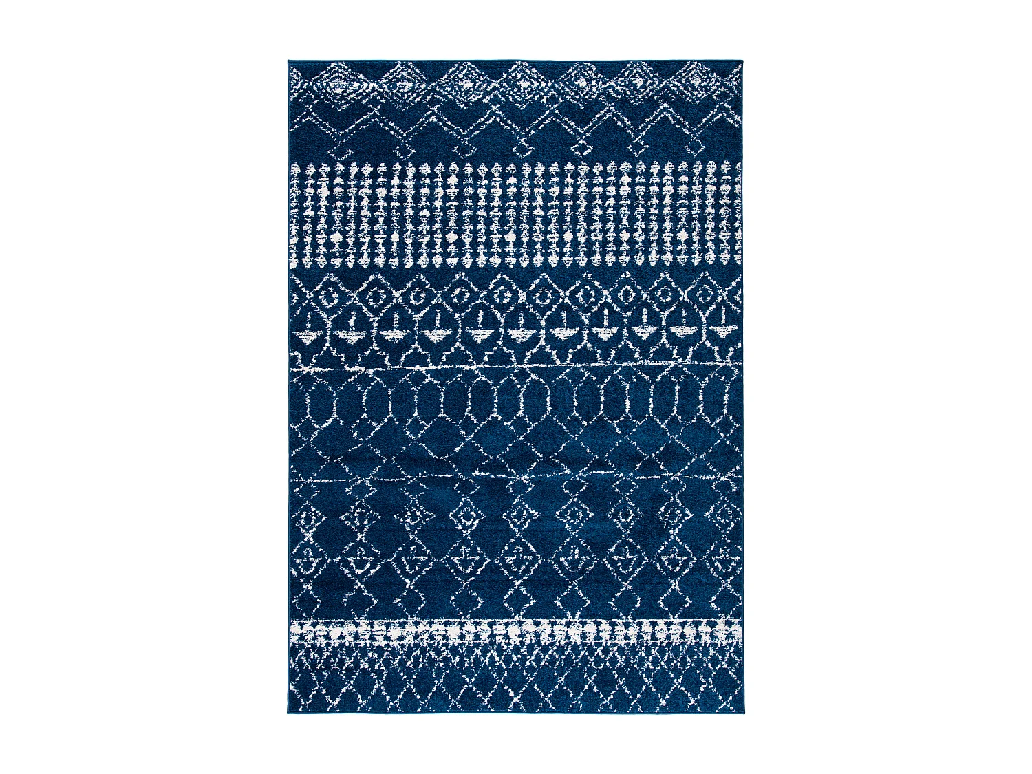 Tapis Bleu Marine/Neutre 160 X 229 cm - Harmony