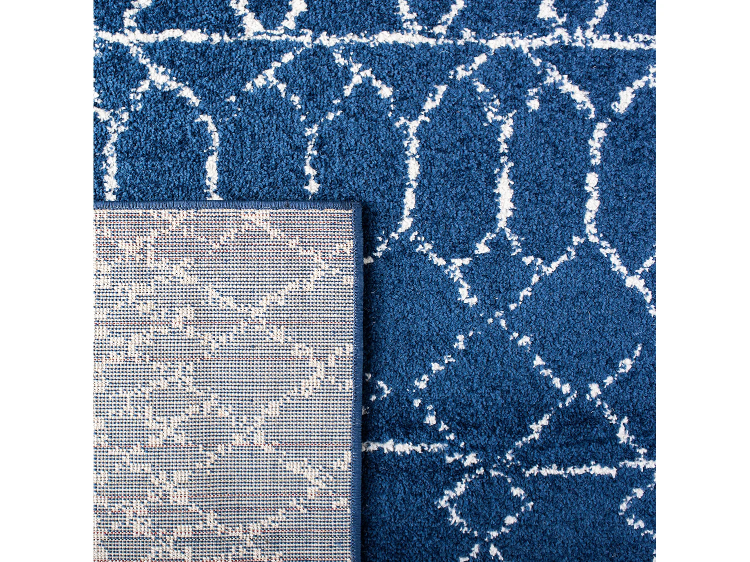 Tapis Bleu Marine/Neutre 160 X 229 cm - Harmony