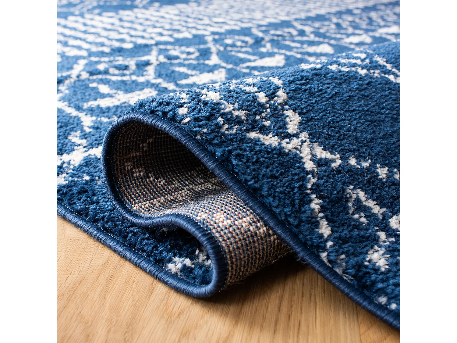 Tapis Bleu Marine/Neutre 160 X 229 cm - Harmony