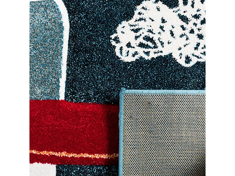 Tapis Bleu Marine/Neutre 99 X 160 cm - Layla