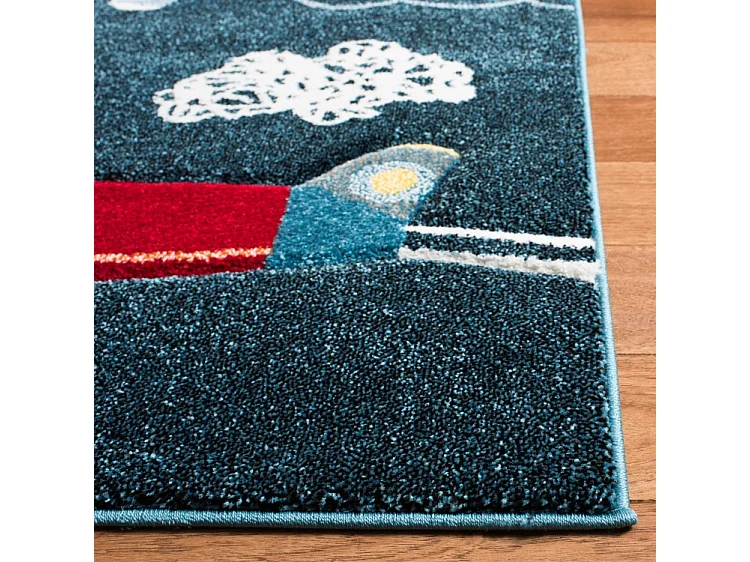 Tapis Bleu Marine/Neutre 99 X 160 cm - Layla