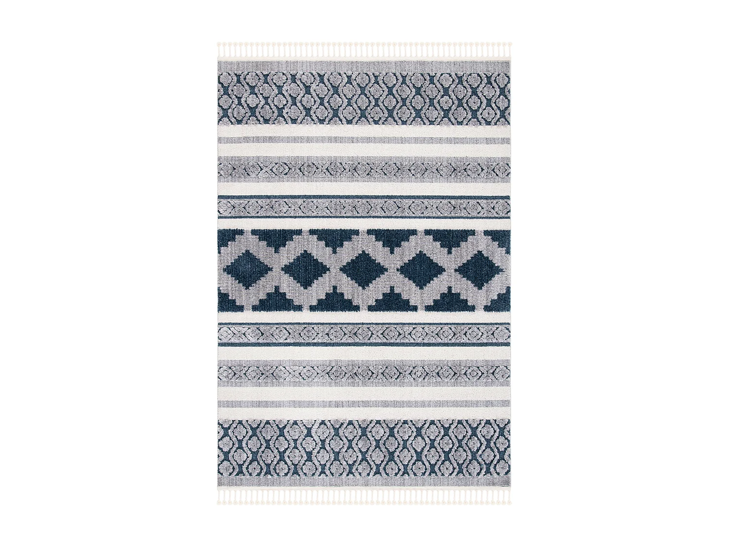 Tapis Neutre/Bleu 160 X 229 cm - Allison