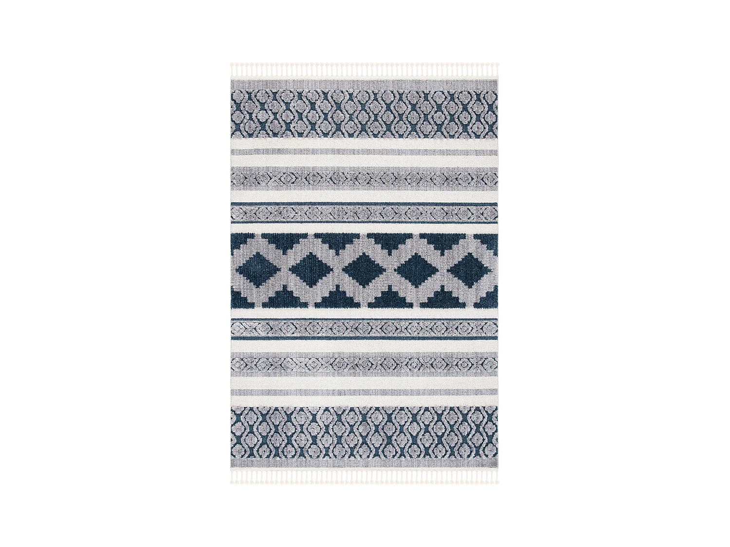 Tapis Neutre/Bleu 160 X 229 cm - Allison