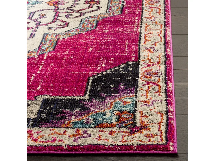 Tapis Rose/Multicolore 122 X 170 cm - Isabelle