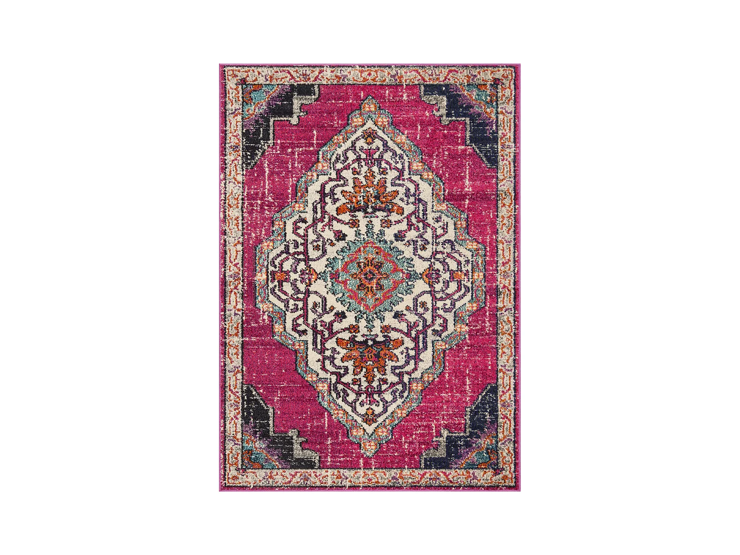Tapis Rose/Multicolore 122 X 170 cm - Isabelle