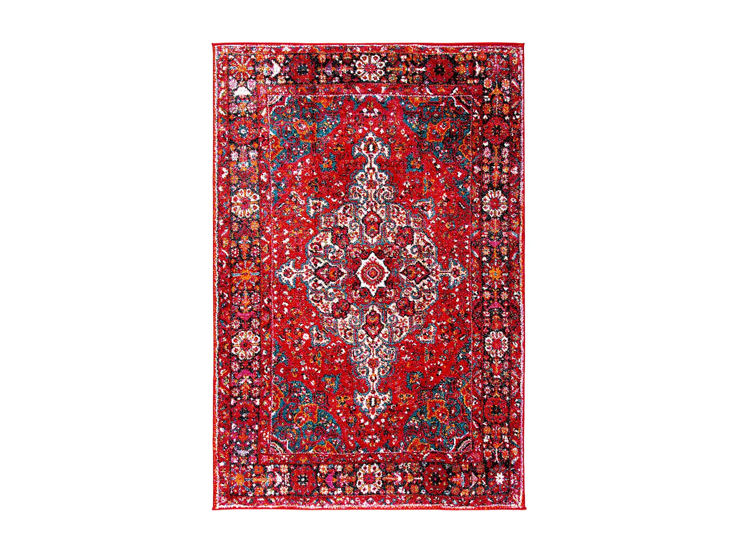 Tapis Rouge/Multicolore 79 X 152 cm - Ariah