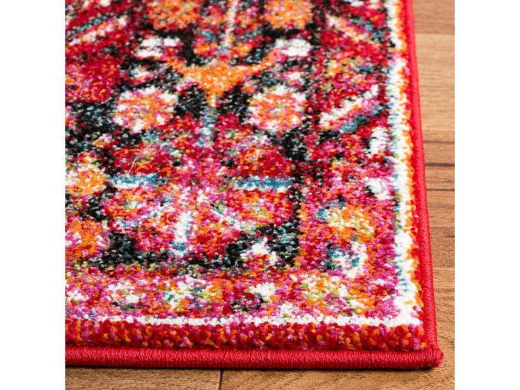 Tapis Rouge/Multicolore 79 X 152 cm - Ariah