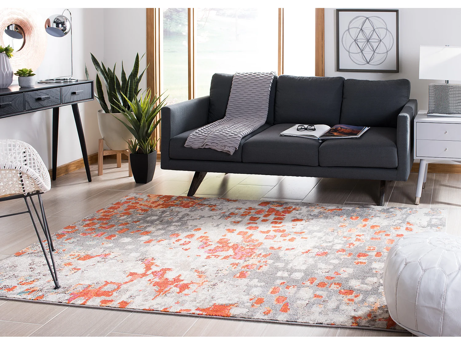 Tapis Gris 122 X 183 cm - Paisley
