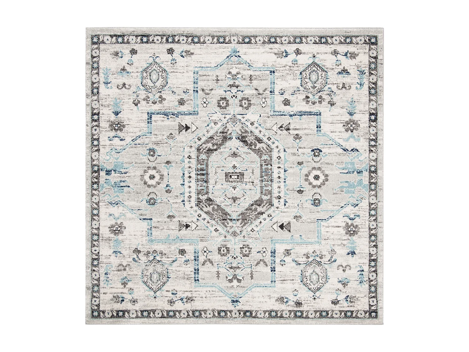 Tapis Grey & Dark Grey 201 X 201 cm - Mila