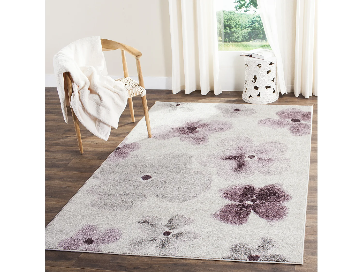 Tapis Blanc 155 X 229 cm - Ashlyn