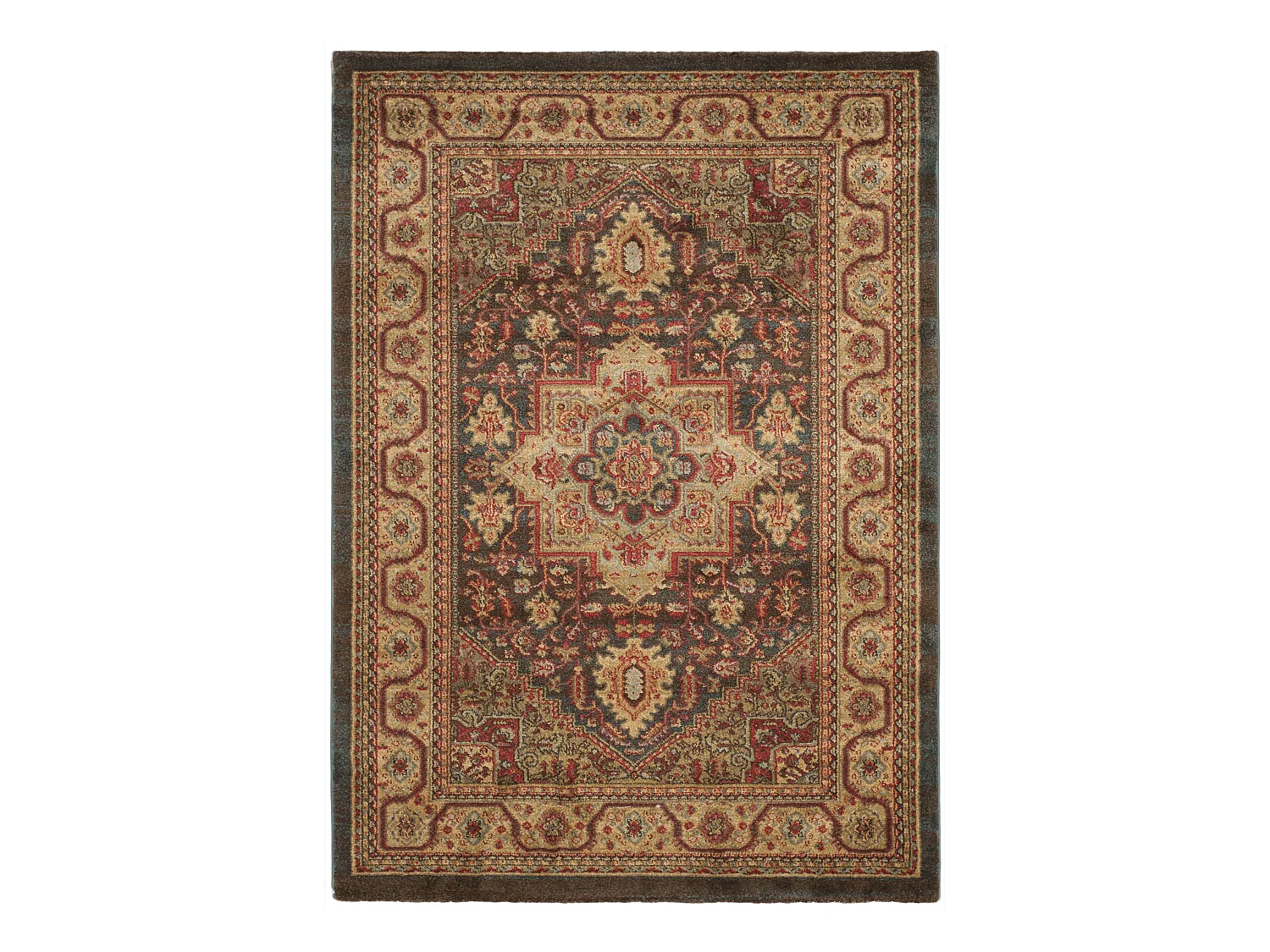 Tapis Bleu Marine/Neutre 122 X 170 cm - Sariel