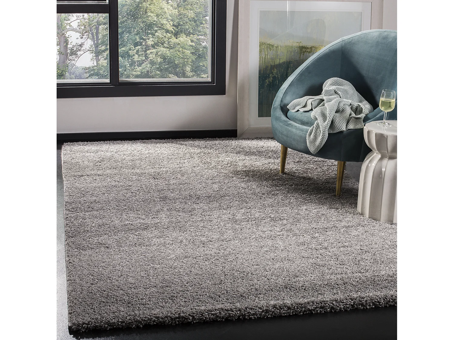 Tapis Gris Charbon 201 X 290 cm - Bijou