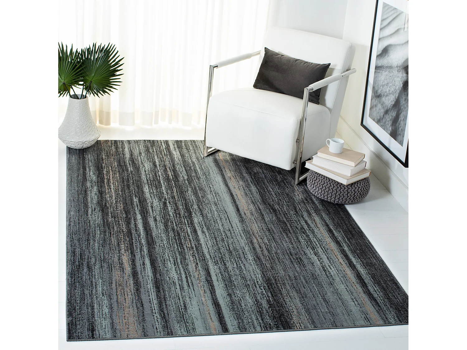 Tapis Gris/Multicolore 160 X 229 cm - Sierra