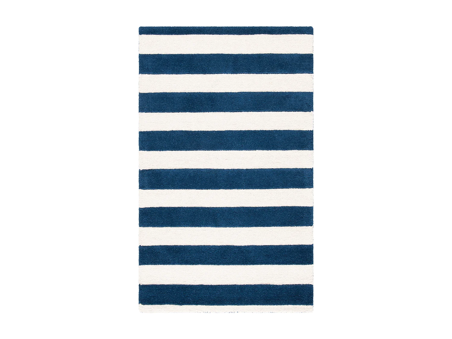 Tapis Bleu Marine/Neutre 91 X 152 cm - Amiyah