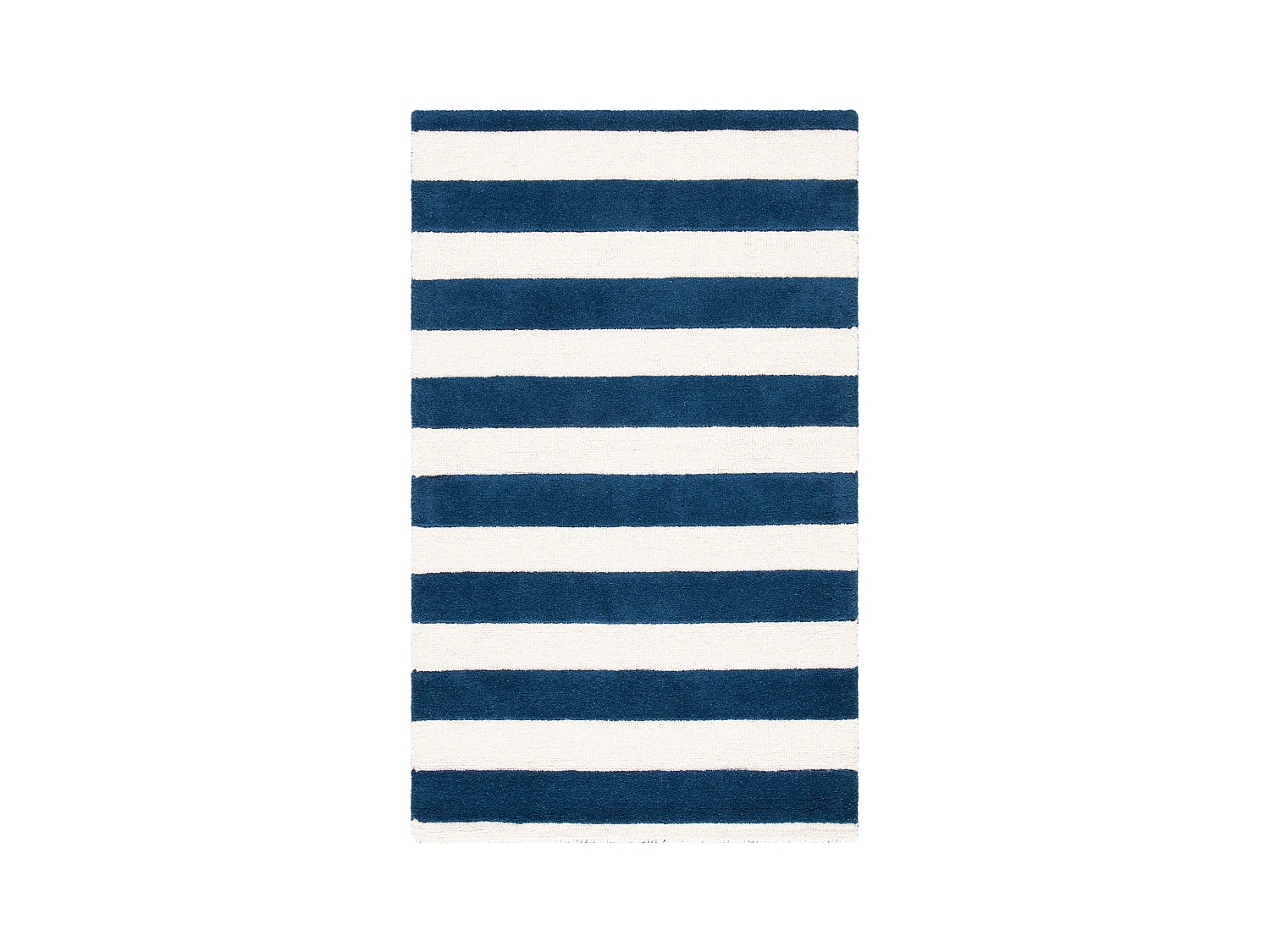 Tapis Bleu Marine/Neutre 91 X 152 cm - Amiyah