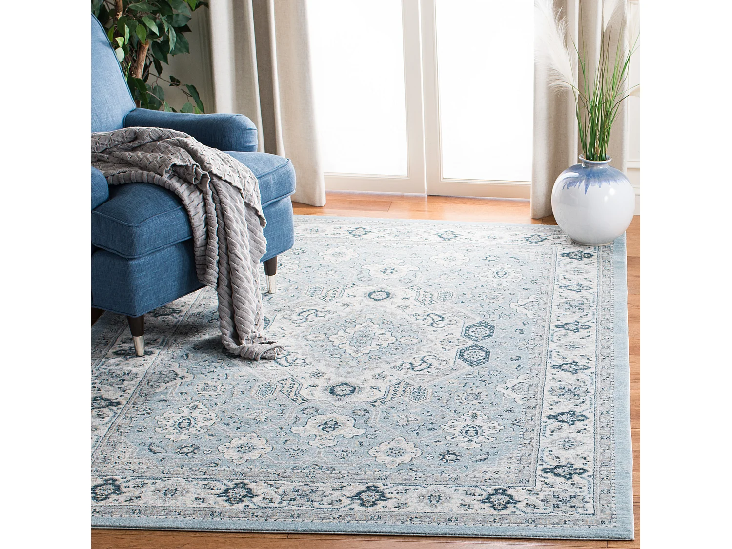 Tapis Bleu/Neutre 160 X 229 cm - Ileana