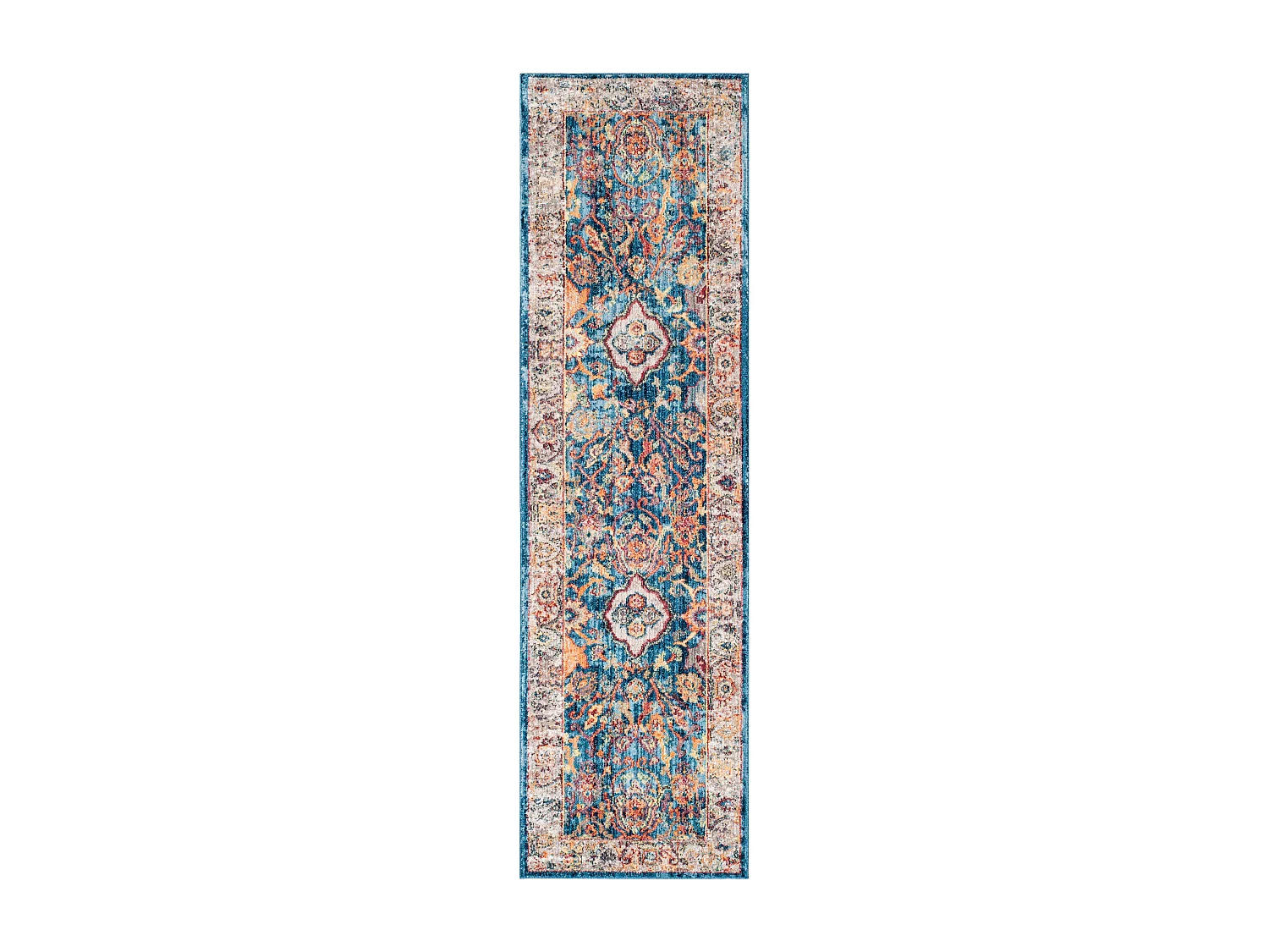Tapis Bleu/Gris 69 X 244 cm - Hali