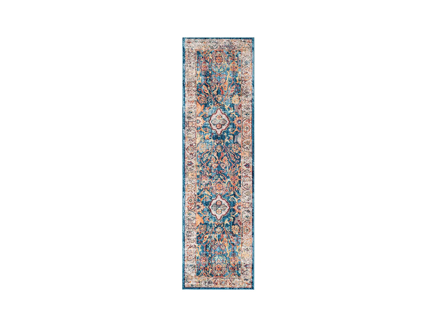 Tapis Bleu/Gris 69 X 244 cm - Hali