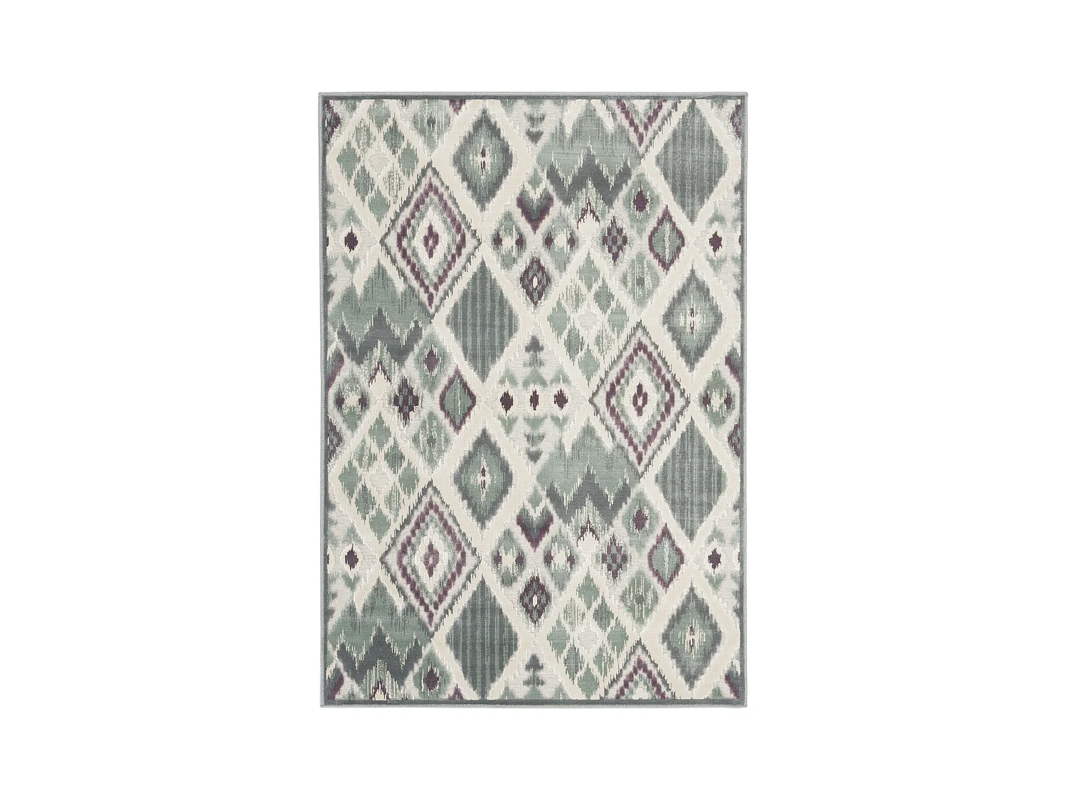 Tapis Gris/Multicolore 122 X 170 cm - Evadne