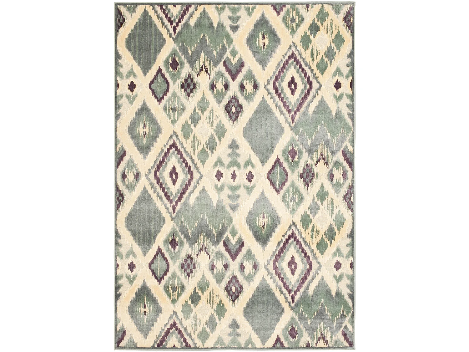 Tapis Gris/Multicolore 122 X 170 cm - Evadne